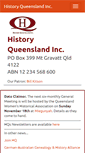 Mobile Screenshot of historyqueensland.org.au